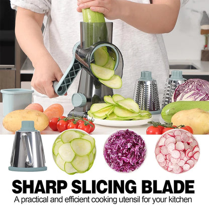 Multi-purpose cheese and vegetable grater for quick kitchen prep