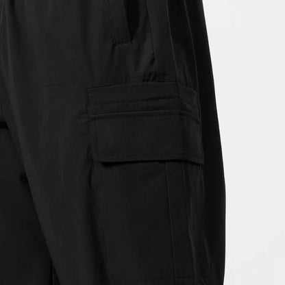 Trendy loose-fit drop-crotch casual trousers