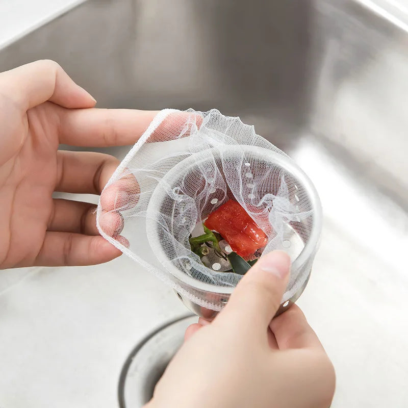 Durable stainless steel drain filter with fine mesh design; fits most sink drain holes