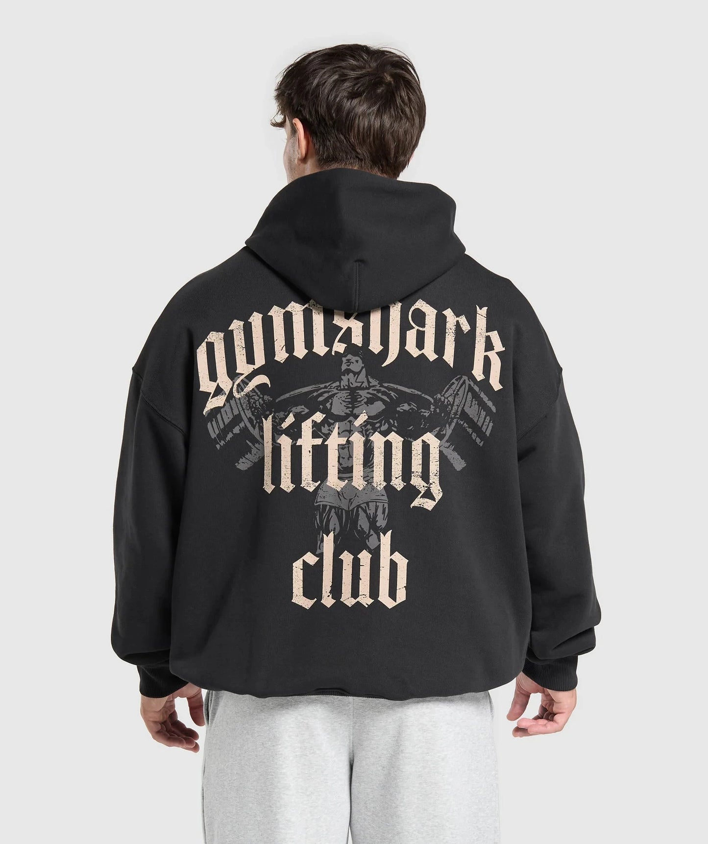 Trendy unisex letter-print hooded sweatshirt
