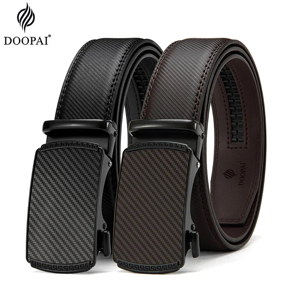 Premium designer-style leather belt for men