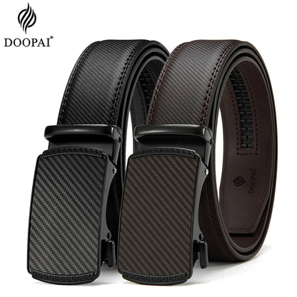 Premium designer-style leather belt for men