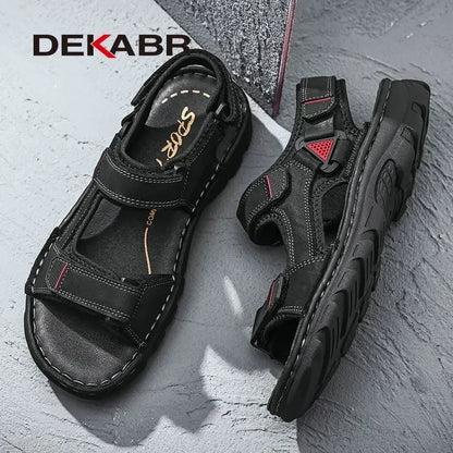 Fashionable non-slip outdoor leather sandals