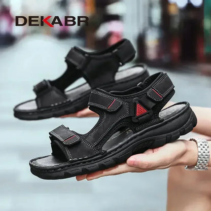 Fashionable non-slip outdoor leather sandals