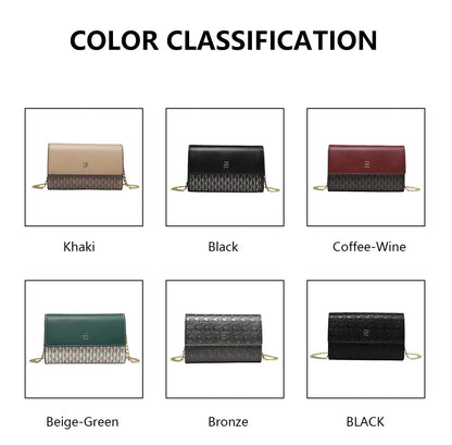 Luxury Women’s Shoulder Bag – Trendy Color Block Crossbody