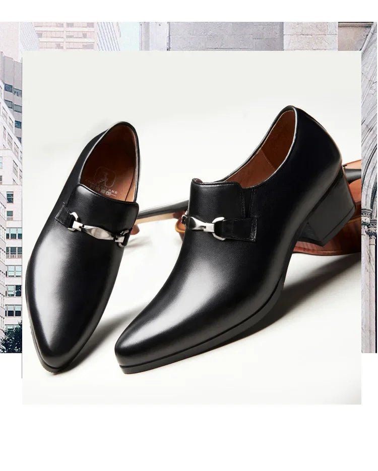Classic high-quality leather men’s loafers