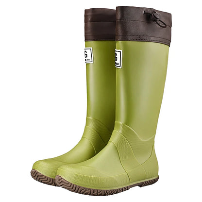 Non-slip fleece-lined rain boots for men & women