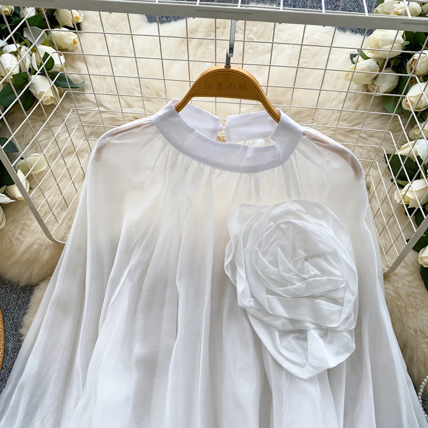 Elegant solid-color women’s blouse for everyday wear
