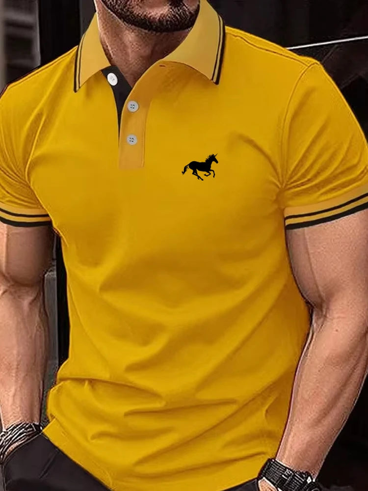 Men’s classic short-sleeve polo T-shirt, S–3XL