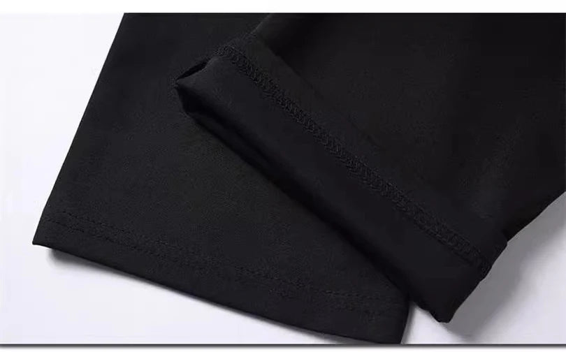 Men’s black stretch smart casual trousers