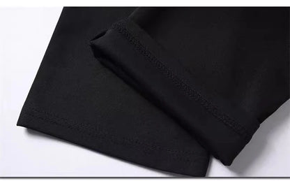 Men’s black stretch smart casual trousers