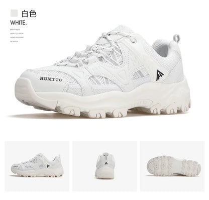 Unisex Outdoor Sneakers Wear-resistant Hiking Shoes For Men Women Non-Slip Tactical Climbing Shoes Breathable Trekking Sneakers