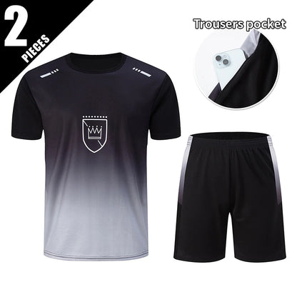 Men’s 2-piece summer sports suit, quick-dry