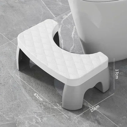Ergonomic toilet foot stool for kids, adults, seniors, and pregnant women