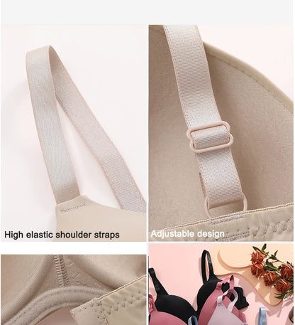 Women’s Seamless Push-Up Bra – No Wire, Breathable Design