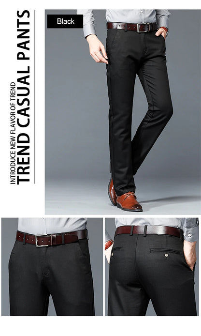 Luxury business casual suit pants, regular fit