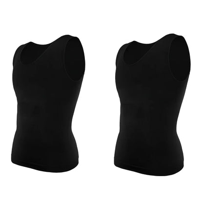 Men’s slim compression top for body shaping