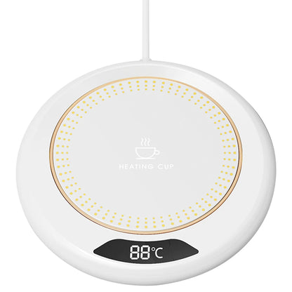 Compact USB beverage warmer with three temperature levels—perfect for hot drinks at your desk