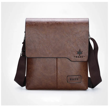 Durable premium leather side bag for men