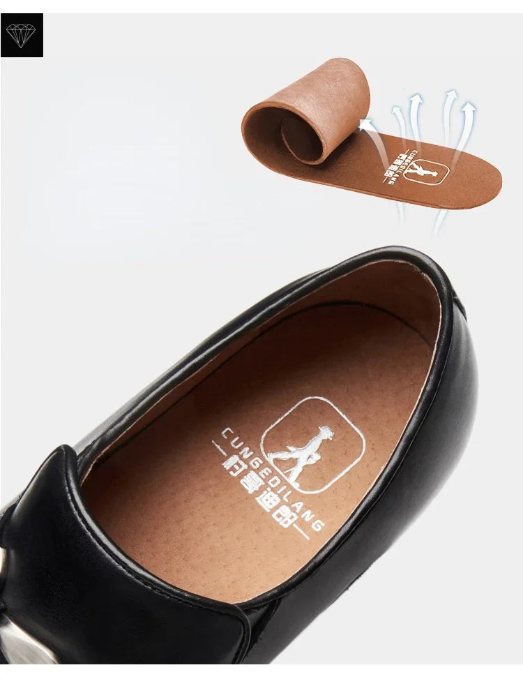 Classic high-quality leather men’s loafers