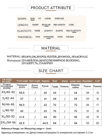 Slim-fit color-contrast pullover minimalist half-high collar sweater