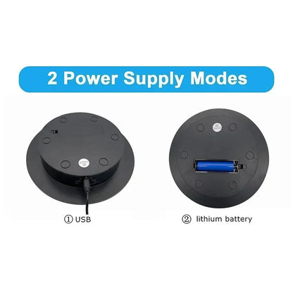 Remote-controlled rotating display for jewelry, collectibles, or video shoots