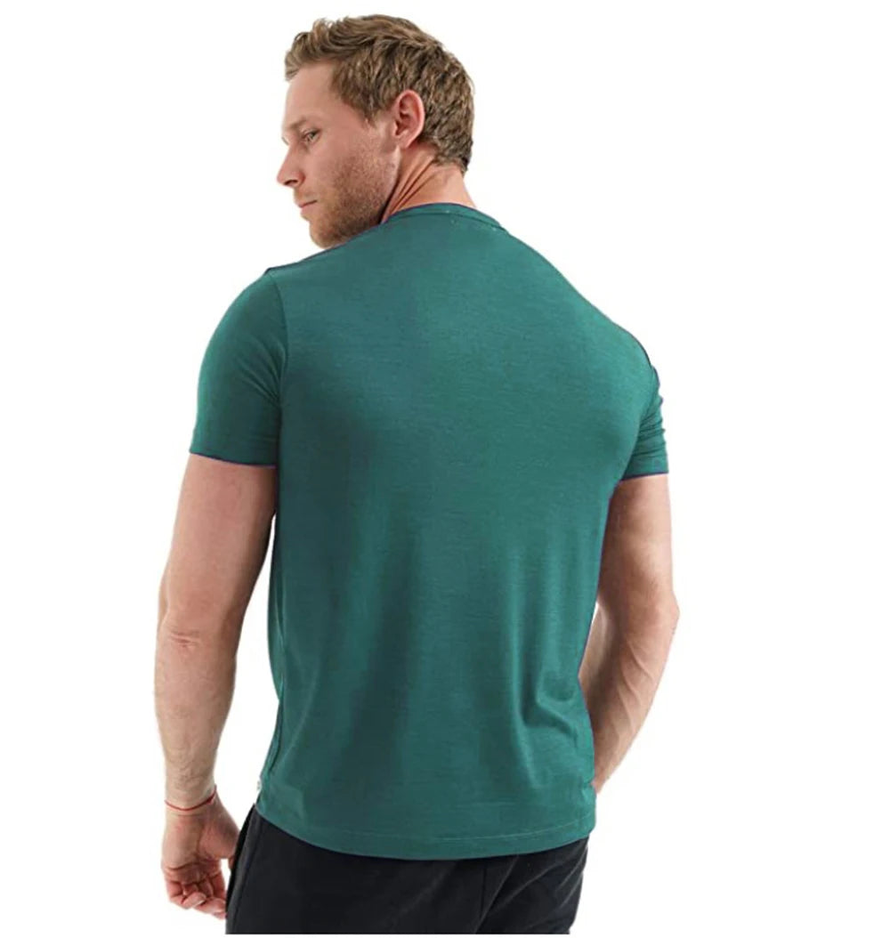 Men’s 100% superfine merino wool base-layer T-shirt