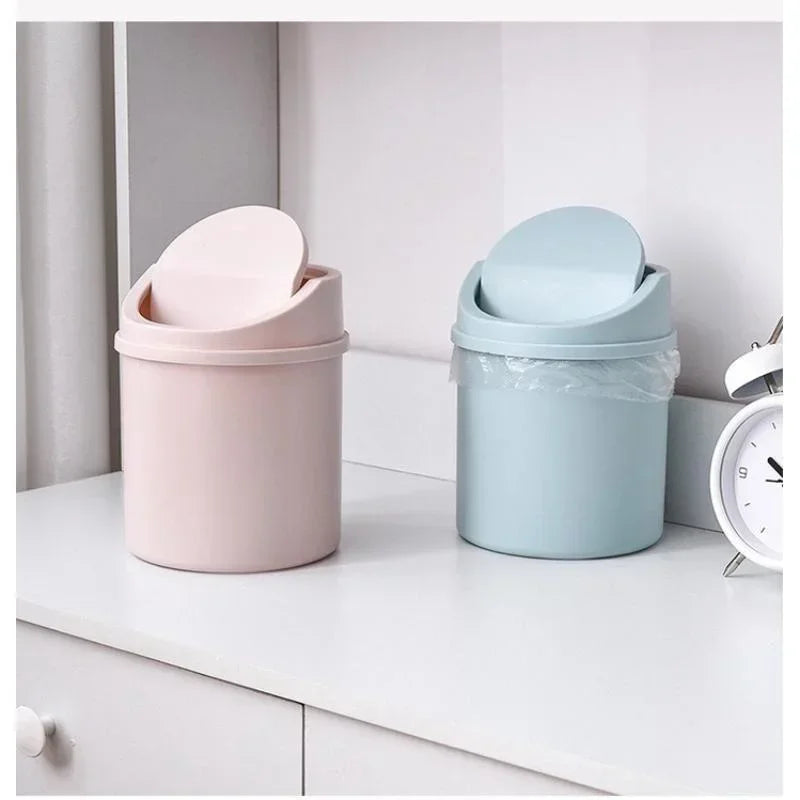 Portable mini waste bin for office, vanity, or study table