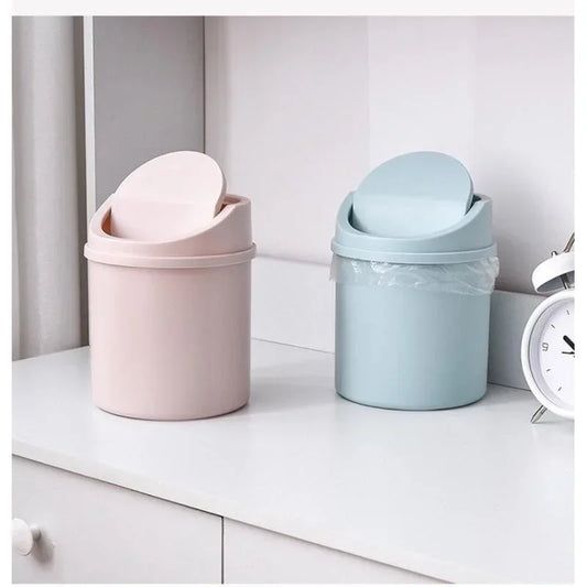 Portable mini waste bin for office, vanity, or study table