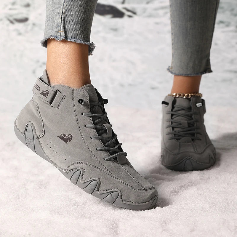 Women’s Winter Ankle Boots – Waterproof, Plush Fur Lined