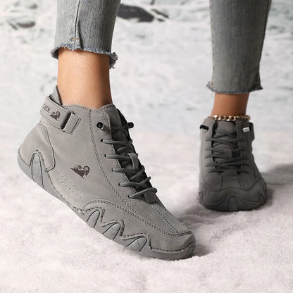 Women’s Winter Ankle Boots – Waterproof, Plush Fur Lined
