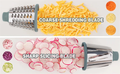 Multi-purpose cheese and vegetable grater for quick kitchen prep