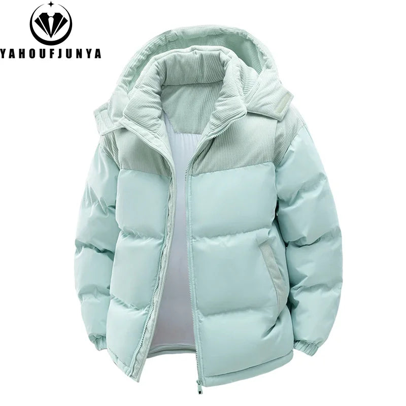 Autumn Winter Men’s Outdoor Removable Hooded Windbreak Jacket