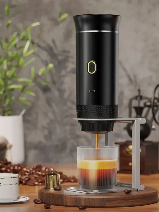 Electric handheld espresso maker—perfect for on-the-go brewing