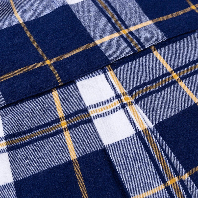 Ultra-soft 100% cotton flannel shirt, up to 11XL, cozy and stylish