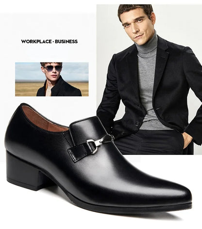 Classic high-quality leather men’s loafers