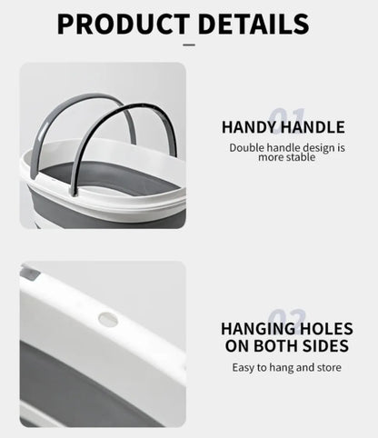 Lightweight foldable bucket—perfect for laundry, cleaning, and organizing