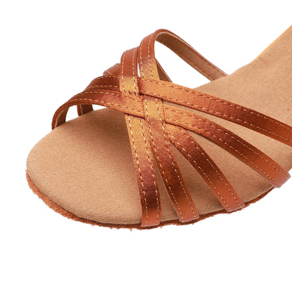 Women’s Latin Dance Shoes – Suede Sole, 5/7cm Heel