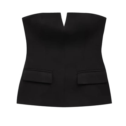 Sexy backless summer corset tank top