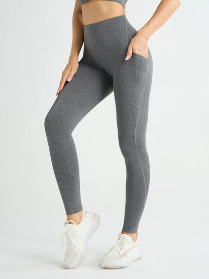Women’s high-waist stretch leggings with pockets