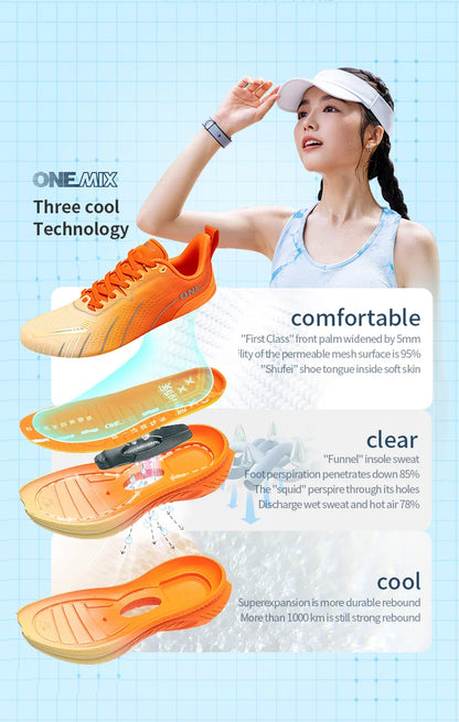 ONEMIX Cushion Running Shoes – Men & Women, Heavy Runner Friendly