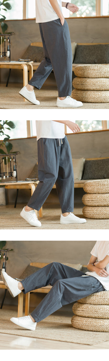porty jogger pants with a loose fit and clean solid design