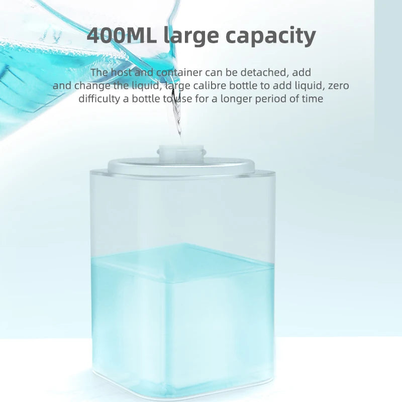Rechargeable touch-free hand soap dispenser for clean, easy use
