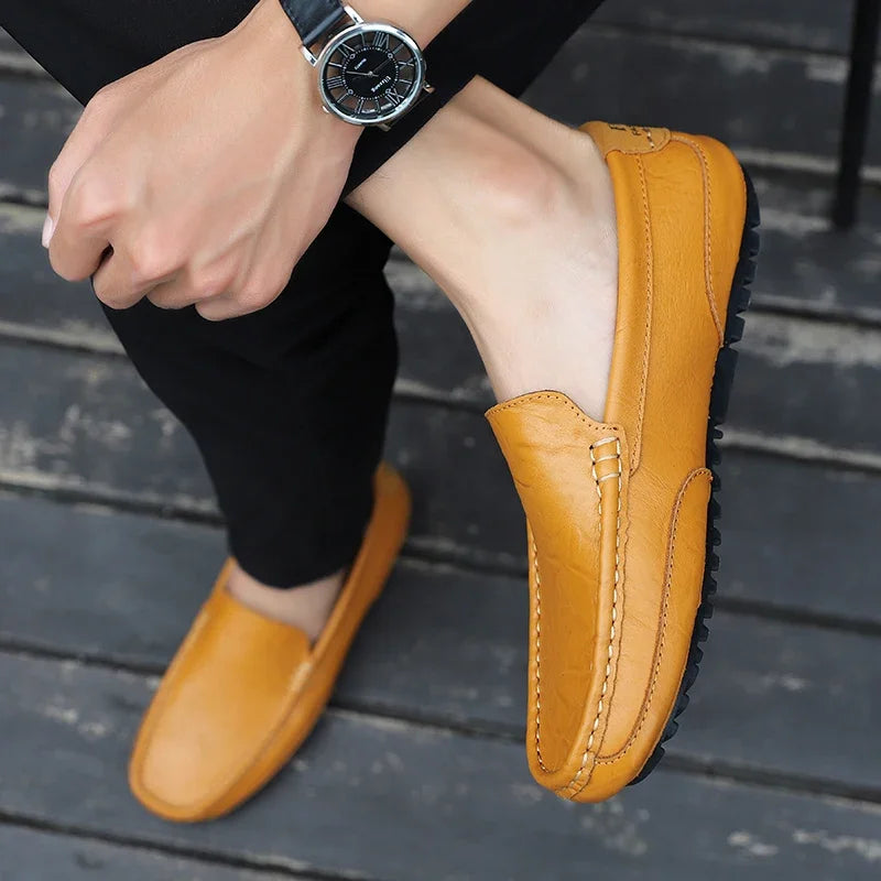 Stylish men’s classic moccasins for work and outings