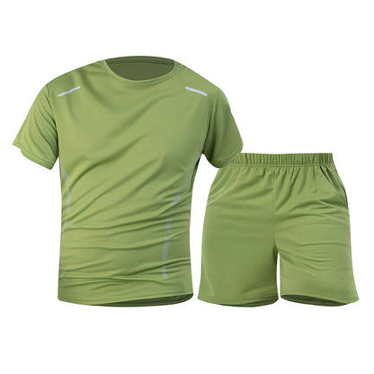 Men’s 2-piece summer sports suit, quick-dry