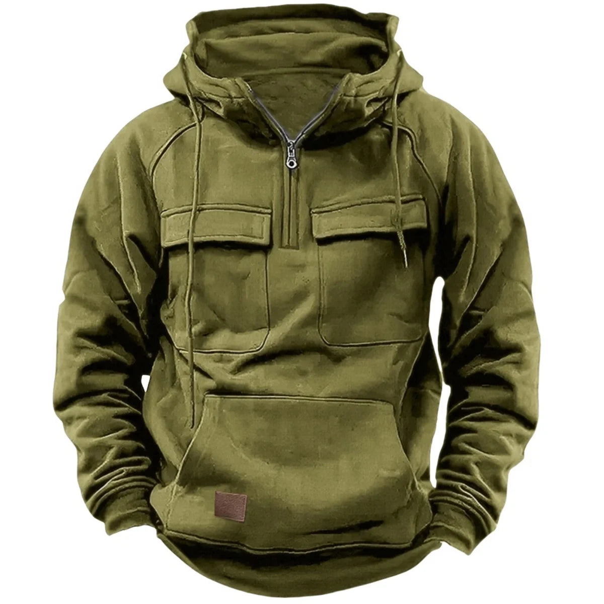 Men’s thick outdoor hooded sweatshirt with pockets