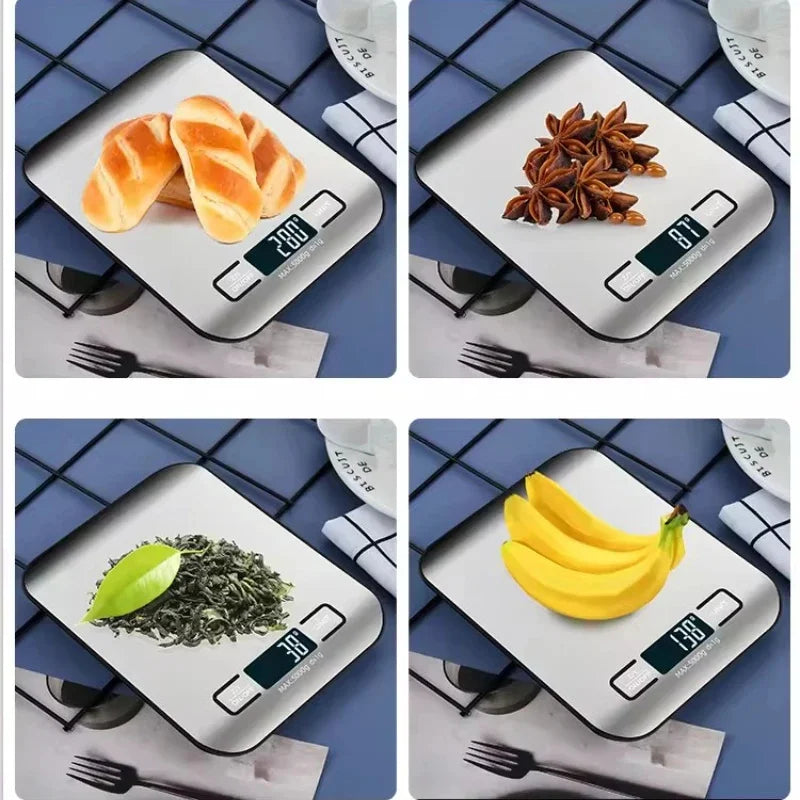 Stainless steel electronic scale for food and baking