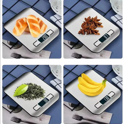 Stainless steel electronic scale for food and baking
