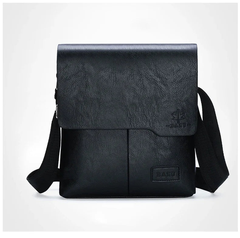 Durable premium leather side bag for men