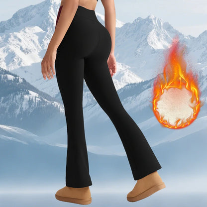 Women’s high-waist fleece leggings, winter warm